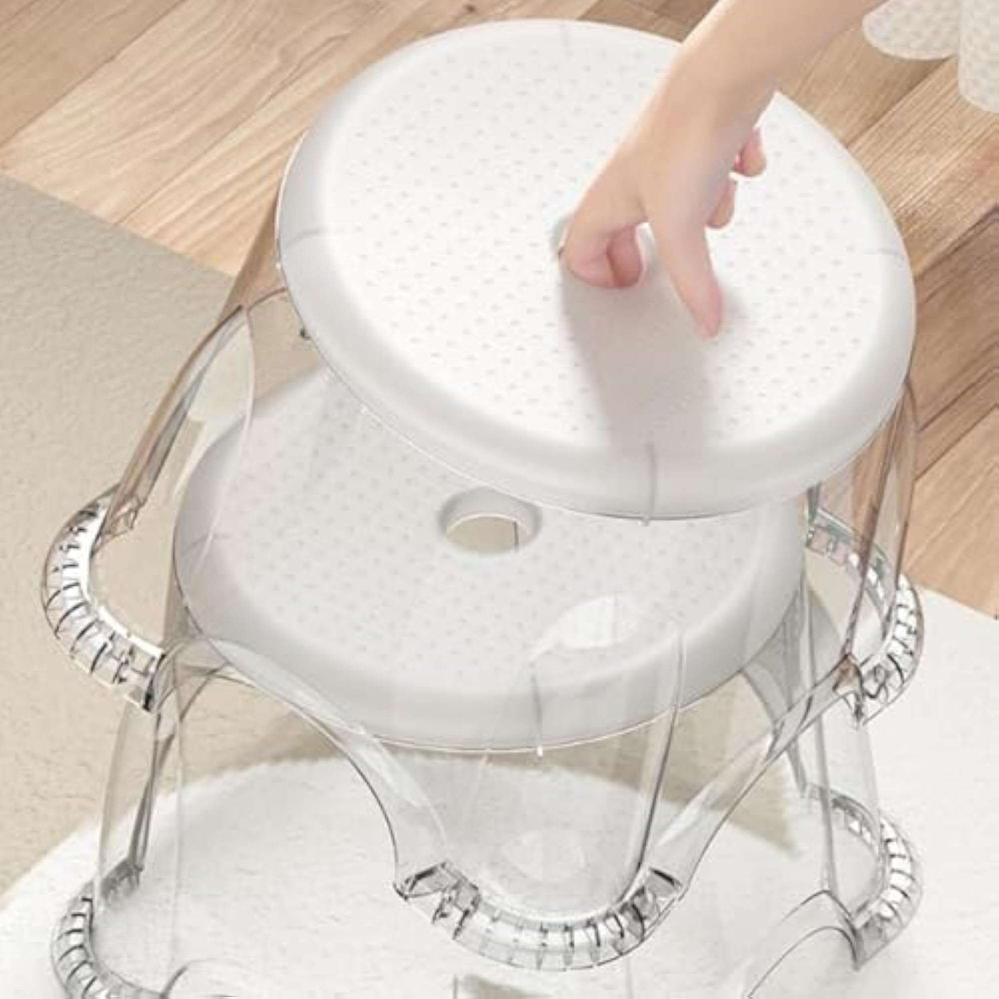 Kids Multiuse Shoe Changing Step Stool for Living Room