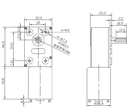 Elektromotor 12V DC12V Schneckengetriebe 2RPM bis 375RPM Untersetzung getriebemotor Niedrige Geschwindigkeit 370 Serie Reversible Hohes Drehmoment 6mm durchmesser kupplung (DC12V 40RPM)