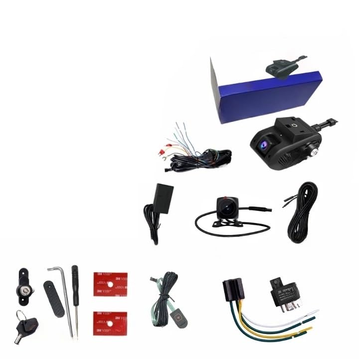 JC400 Dashcam Front and Rear Hotspot Inside Camera Live Stream Video Tracking Vehicle APP PC Dual Car Record