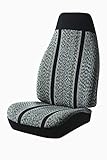 Fia TR48-26 BLACK Custom Fit Front Seat Cover Bucket Seats - Saddle Blanket, (Black)