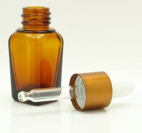 MT Bottles & Jars Menge 6 Braunglas Pipette Kupferkappe Flaschen Mehrwegglaspipette Leere Flasche Großhandel Aromatherapie Ätherisches Öl Serumflasche 10 ml