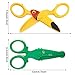 3 Pieces Toddler Safety Scissors in Animal Designs, Kids Preschool Training Scissors Child Plastic Art Craft Scissors for Paper-Cut (Dolphin, Crocodile and Toucan Bird)