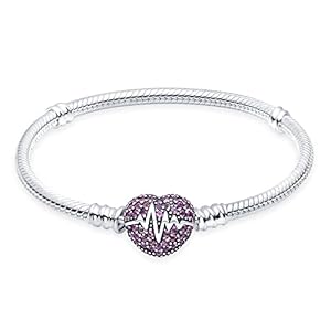Bracelet Serpentine Argent Sterling 925 Compatible Charms