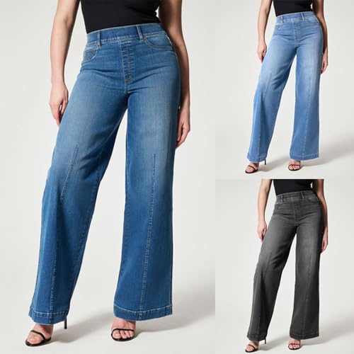 Jean extensible fgrid effet bootcut taille haute coupe droite