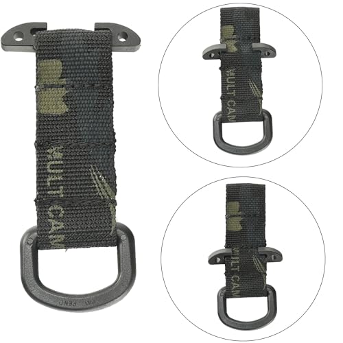 hakantac Tactical Gear T-Ring Adapter,Molle D-Ring Removable T-Bar,Battle Belt Accessories Easy T-Mount for Molle Plate Carrier Backpack