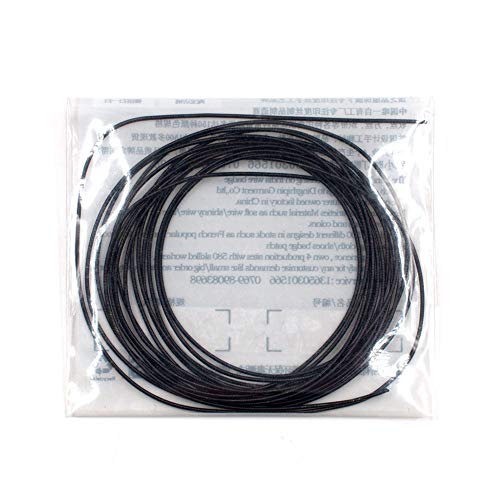 1mm French Bullion Wire, French Coil, Gold Work Embroidery Silk Thread, Sewing DIY Accessories Jewelry Making Embroidery Metalic Purl Wire, 110inch (Black)