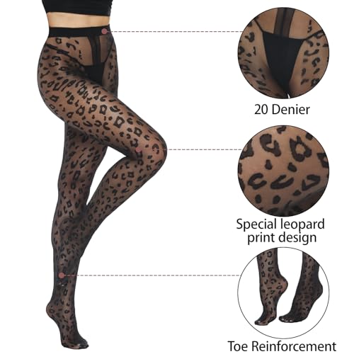 Yilanmy Patterned Tights for Women sheer black tights High Waist Pantyhose3