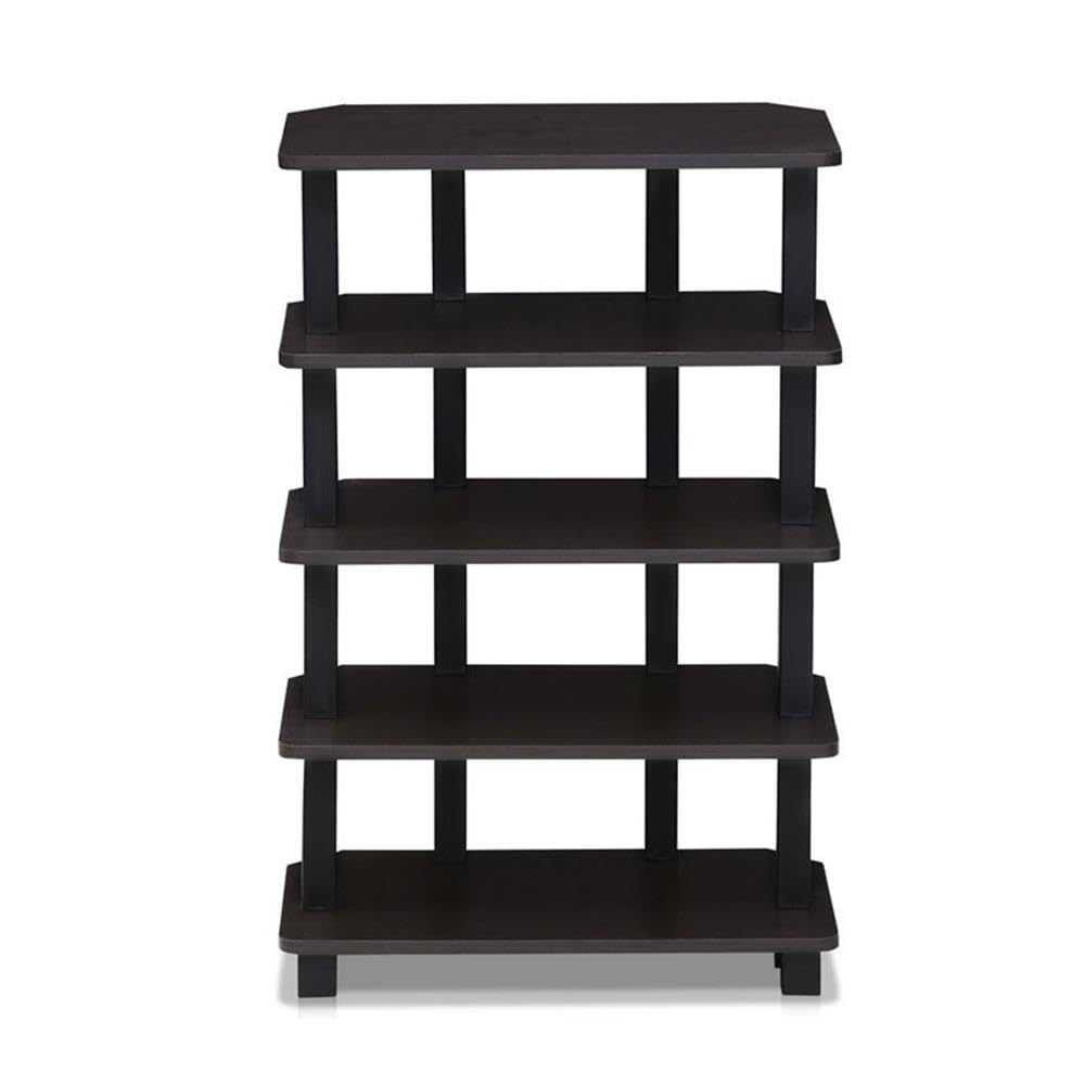 Furinno Turn-N-Tube Scaffale Multifunzione 5 Ripiani, Nero