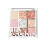 UNLEASHIA | Paleta de sombras de ojos Glitterpedia | Maquillaje Point Vegano | Cosméticos coreanos | Diario | mate | brillo | reluciente | perla | diario | fiesta | chispeante… (NO.1 Todo brillo)