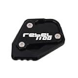 GCCZEIEOP Motorcycle Kickstand Pad Motorcycle CNC Kickstand Foot Side Stand Extension Pad Support Enlarge Plate for H&ONDA Rebel CMX1100 CM1100 CMX 1100 2020-2023(6)