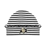 Ruffled Striped Cap - Colorado Buffaloes, Black/White, Girls, 0-3 Mos