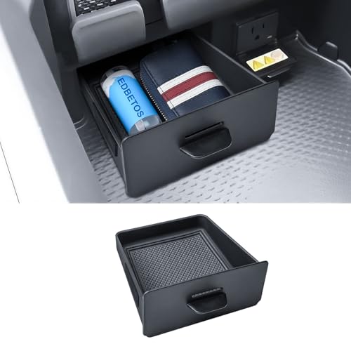 EDBETOS Storage Drawer Tray Compatible with 2019–2026 Dodge RAM 1500 2500 3500 Center Console Storage Drawer Accessories, Removable Cubby Organizer Box Insert Tray (Only Fits Models with Cubby)
