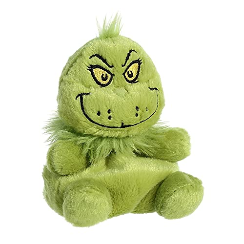 Aurora® Whimsical Dr. Seuss™ Palm Pals™ Grinch Stuffed Animal - Magical Storytelling - Officially Licensed - Green 5 Inches