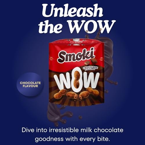 24 PCS SMOKI WOW Chocolate - Chocolate con leche irresistible con relleno fino