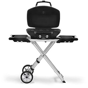Napoleon - TravelQ PRO285X Portable Propane Gas Grill with Scissor Cart, Black, 2 Burners, For Tailgating, Camping, And Small Outdoor Spaces Napoleon TravelQ PRO285X Portable Propane Gas Grill with Scissor Cart Black 2 Burners For Tailgating Camping And Small Outdoor Spaces