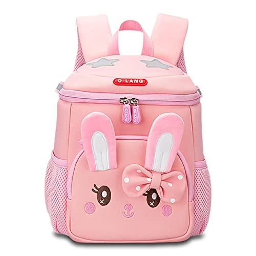 Kvcezxu Kids Backpack Cute Bunny Backpack With Safety Leash, Anti-Lost Children Toddler Small Schoolbag Mini Bookbag For Boys Girls Pink Large #TOP1
