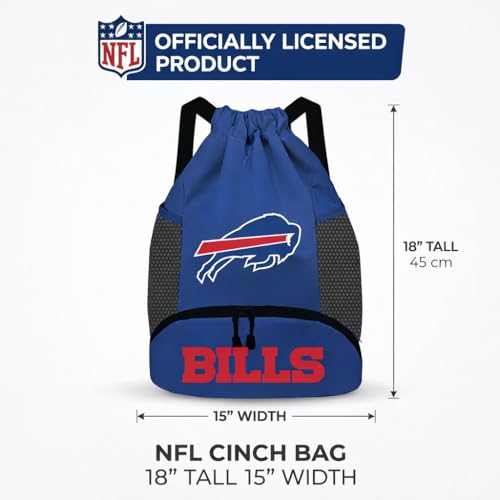 Image of NFL Buffalo Bills Cinch Bag - Standard Logo Drawstring Backpack