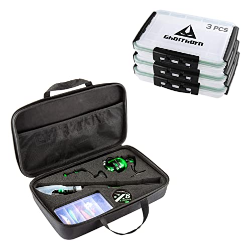 Fishing Rod And Reel Combo Kit With 3 3600 Tackle Box #TOP14