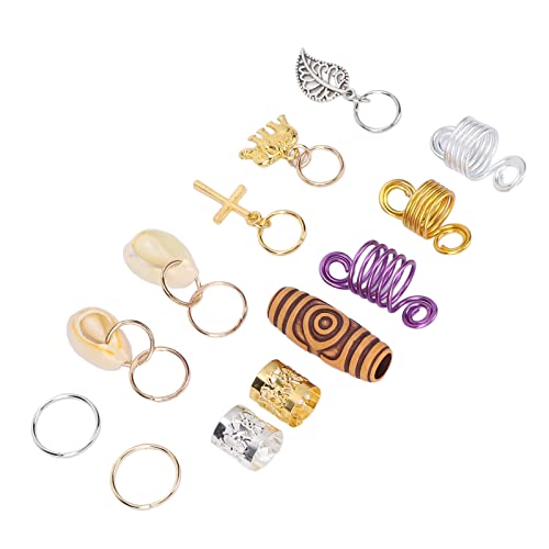 Abalorio para Puños de Barba, Abalorios de Anillos de Bobinas de Barba Delicados para Colgantes, Accesorios Cover