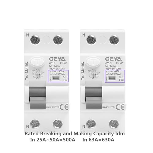 Type A-SI 4P 40A 30mA Évite Déclenchement Intempestif Dispositif GYL9 - 6