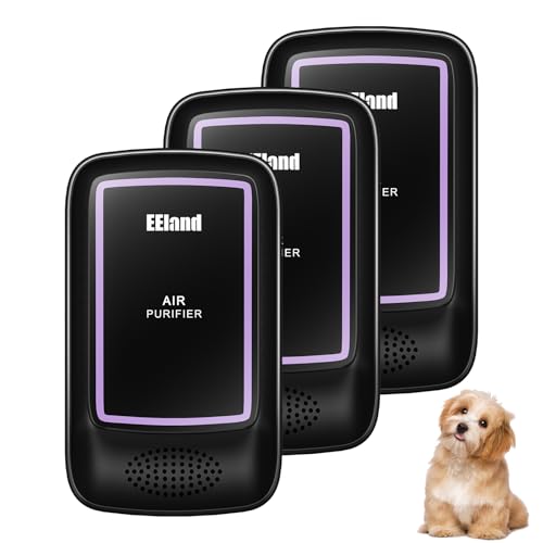 EEland Air Ionizers for Home (3 Pack) – Plug in Air Purifier for Home & Cat Litter Deodorizer