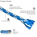 GEERTOP 6 Pack 5 mm Outdoor Guy Lines Tent Cords Lightweight Camping Rope with Aluminum Guylines Adjuster Tensioner for Camp Tent Tarp, Canopy Shelter, Hiking, Backpacking Blue
