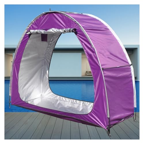 2 PCS Box Biciclette Può Essere Giuntato Box Biciclette per Mobili Da Giardino,Biciclette,Moto Ricovero Attrezzi Tettoie per Esterno,Purple