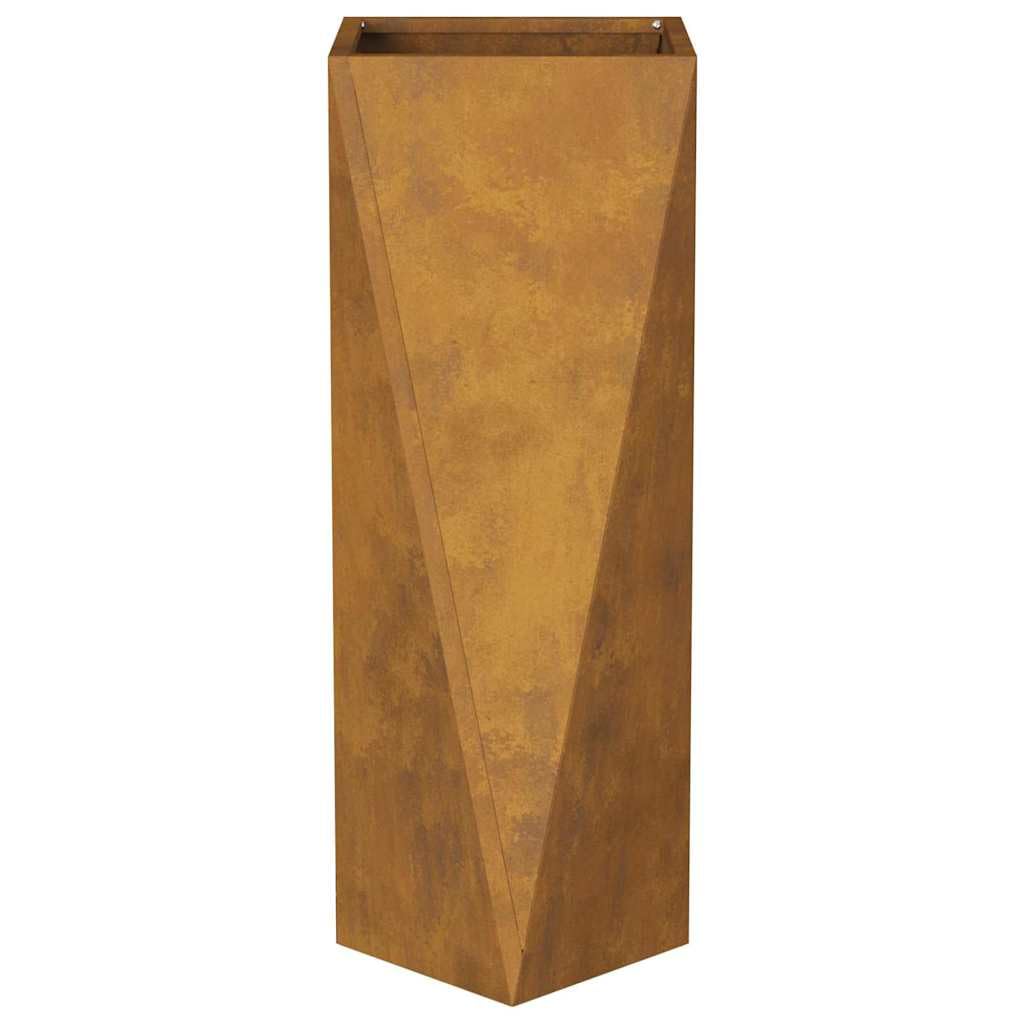 Generico Fioriera Ruggine 30 x 30 x 75 cm,Prato e Giardino,Giardinaggio,Vasi e fioriere-883778