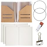 Thenshop Le kit d'accessoires pour carnet de voyage comprend un carnet de...