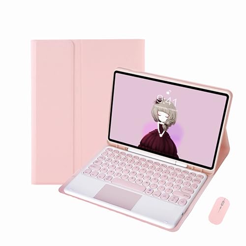 Protège tablette Galaxy Tab S6 Lite étui clavier tactile bleu 10.4 pouces - 2