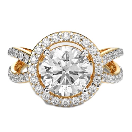 Bague solitaire en argent Court of Hearts cadeau ideal avec moissanite