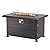 ASJMR Outdoor Patio Furniture Set with Gas Fire Pit Table, 13 Pieces Outdoor Furniture Set Patio Sectional Sofa w/43in 55000 BTU Propane Fire Pit, PE Wicker Rattan Patio Conversation Sets - Grey.