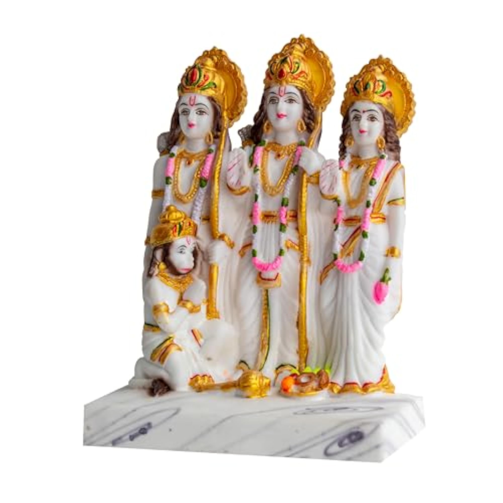 Ram Darbar Idol, Marble Dust Finish, 8.5 Inches