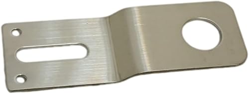 Soporte de antena de montaje para guardabarros, orificio de 3/4 pulgadas, placa de acero inoxidable de 0.079 in de grosor, para CB UHF, VHF, jamón,