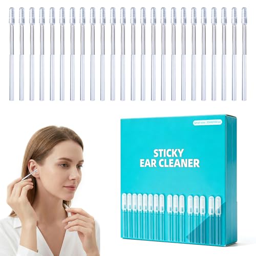 Reusable Sticky Ear Cleaning Stick, 2026 Upgraded Earwax Removal Adhesive Swabs, Gentle Ear Wax Removal Tools for Adults, Home (1 Set/24 PCS)