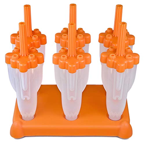Tovolo 80-4555C Pop Mold, Set of 6, Orange