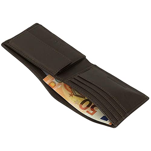 Pepe Jeans Unisex. 7377132 Billetero De Piel Badge Marron (Osfa), MarróN, Casual - 4