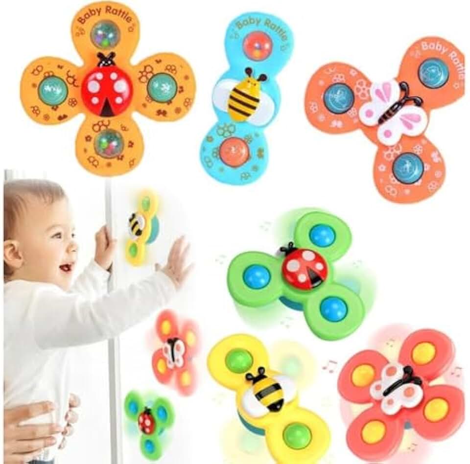 Brinquedo para Bebe Gira Com Estimulo Sensorial Spinner