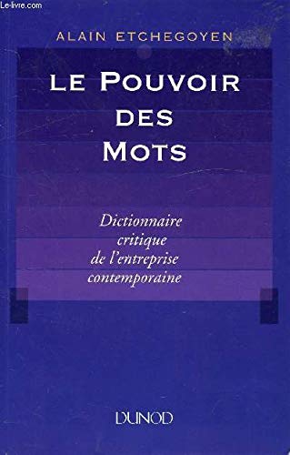 Amazon.co.jp: Le pouvoir des mots. Dictionnaire critique de l ...
