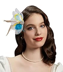 N-white&blue Feather