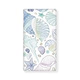 JIANADAER Seashell Fitted Crib Sheet Starfish Conch Blue Purple Green Standard Crib Mattress Fitted Sheet Underwater Toddler Bed Mattress Sheets Crib Mattress Sheet 28'x52', Teal