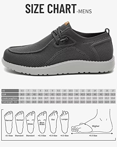 1Tazero Men Slip On Shoes Loafer With Arch Support Insoles,Men Casual Shoes For Plantar Fasciitis(Gray 14) #TOP6