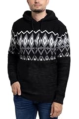 Black Stripe - Colorblocked Pattern Hooded