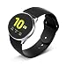 Wareon Compatible with Samsung Galaxy Watch Active 2 40mm/44mm/Active 1/Galaxy Watch 42mm/Gear S2 Classic SM-7320/Verizon GizmoWatch 20mm Quick Release Silicone Bands Straps Wristbands-Black