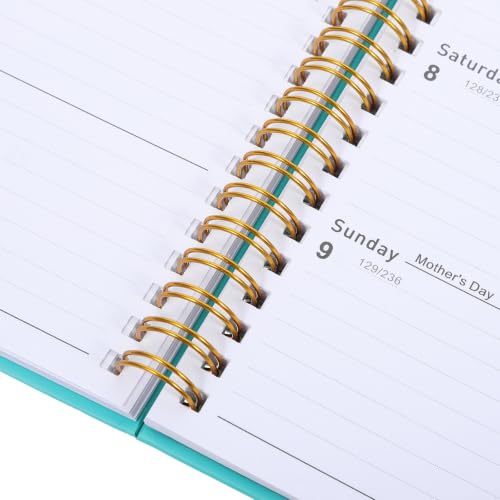SOESFOUFU Agenda Reliure Spirale Renforcée Gestion Coins Métalliques 2027 et Couverture du Planning Suivi des Tâches Importantes pour Étudiants Enseignants Scolaire – vue 3
