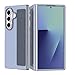 WFTE for Samsung Galaxy Z Fold 7/Z Fold7 Case with Wrist Strap, Ultra Slim Thin Fit Lightweight PC Hard Cover | Anti-Slip Shockproof Protective Case for Samsung Fold 7,Blue(2025)
