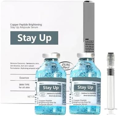 2Pcs Blue Copper Peptide Hyaluronic Acid Night Repair Essence, An...