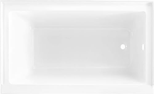 Miniatura 34 de Swiss Madison Well Made Forever SM-DB561 Voltaire - Bañera acrílica de drenaje para zurdos de 48 x 32 pulgadas, 48 x 32 pulgadas, color blanco