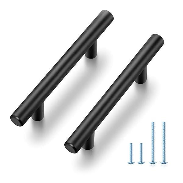 JOY DECOR Matte Black Cabinet Pulls Drawer Pulls, 3 Inch CC, 20 Pack by JOY DECOR - Used condition - US$21.11