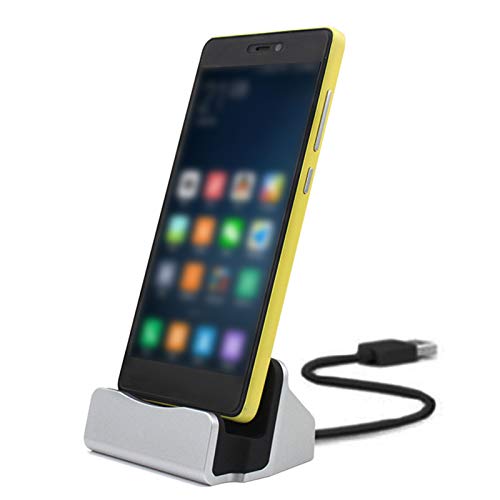 Base de carga de telefone iPhone/Android/Tipo-C Porta de carga Base de carga rápida